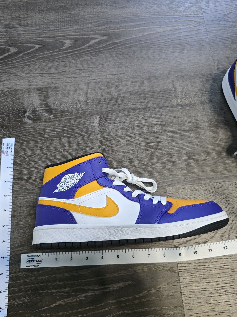 Jordan Black with Purple and Yellow Accents